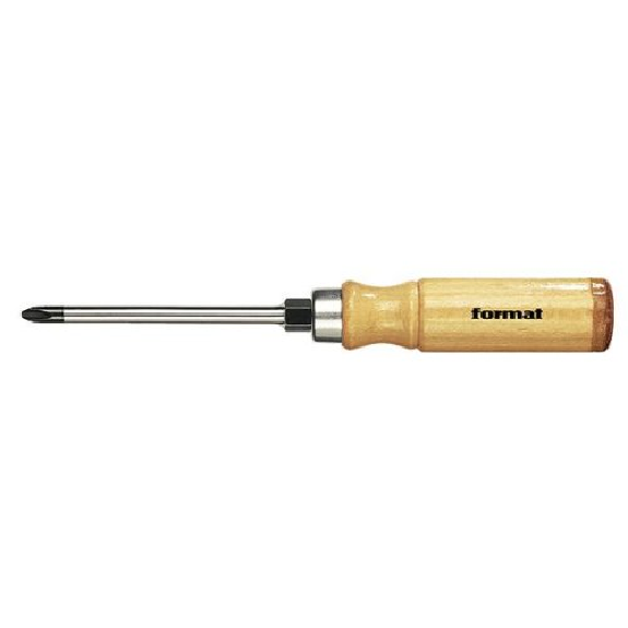 Tournevis format manche bois PH 3 x 150mm-Lire la description