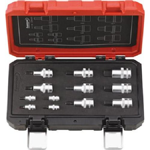 Jeu d'embouts de tournevis format Hex 1/4" + 1/2"-Lire la description