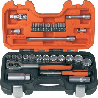 Steckschl.-Satz 1/4\"+3/8\"33tlg.-Beschreibung lesen