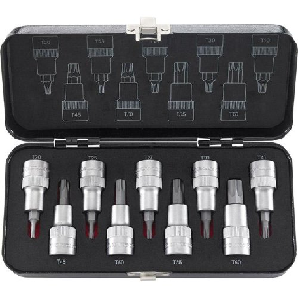 Schraubendreher-Einsatz-Garnitur TORX 1/2" 9-teilig-Beschreibung lesen