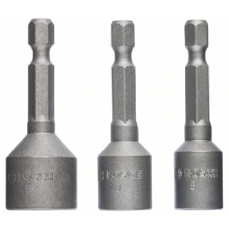 Steckschlüssel-Pack, 3-teilig, 50 mm, 8, 10, 13 mm-Beschreibung lesen