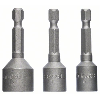 Steckschlüssel-Pack, 3-teilig, 50 mm, 8, 10, 13 mm