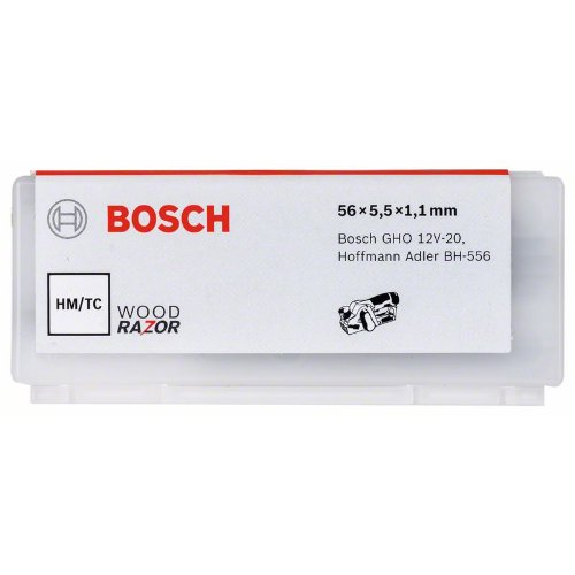 Hobelmesser gerade, HM, 40°, 56 x 5,5 mm, 10er-Pack, für GHO 12V-20-Beschreibung lesen