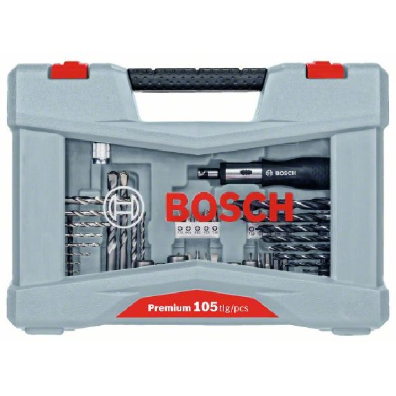 Premium X-Line Bohrer- und Schrauber-Set, 105-teilig-Beschreibung lesen