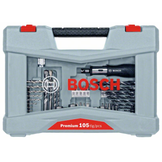Premium X-Line Bohrer- und Schrauber-Set, 105-teilig-Beschreibung lesen