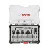 Rand- und Kantenfräser-Set, 8-mm-Schaft, 6-teilig