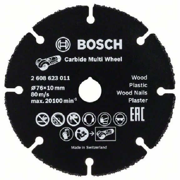 Trennscheibe Carbide Multi Wheel, 76 mm, 10 mm, 1 mm-Beschreibung lesen