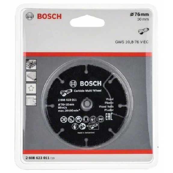 Trennscheibe Carbide Multi Wheel, 76 mm, 10 mm, 1 mm-Beschreibung lesen