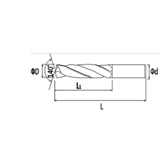 Bohrspitze GPP 2GPP045320064 mit TIALN Beschichtung 4,5mm Durchmesser-Beschreibung lesen
