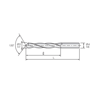 VHM Bohrspitze Lang 2GSL033750150 mit Nicht beschichtet Beschichtung 3,3mm Durchmesser-Beschreibung lesen