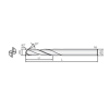 Bohrspitze DCA mit Diamantbeschichtung 2DCA023180S04 mit DIA Beschichtung 2,3mm Durchmesser