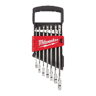 Juego de llaves con carraca MAX BITE - 7 pc Maxbite Ratchet Metric Combination Spanner Set - 1 pc-Lire la description