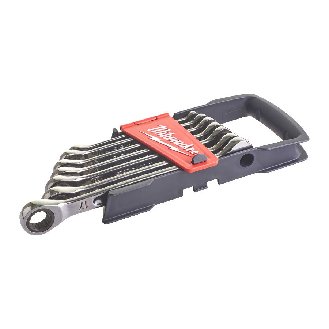 Juego de llaves con carraca MAX BITE - 7 pc Maxbite Ratchet Metric Combination Spanner Set - 1 pc-Lire la description
