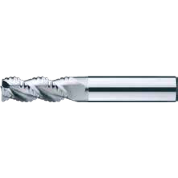 Fraise d'ébauche en carbure monobloc pour aluminium 3ARH120240S12 avec revêtement non revêtu diamètre 12 mm-Lire la description