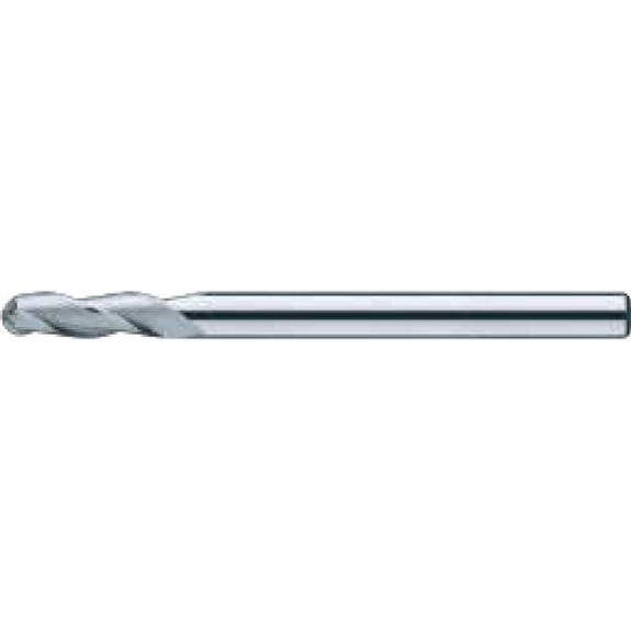 Fraise à billes en carbure monobloc 3NBE012050S04 avec revêtement diamètre 1.2mm longueur 50mm-Leggi tutto
