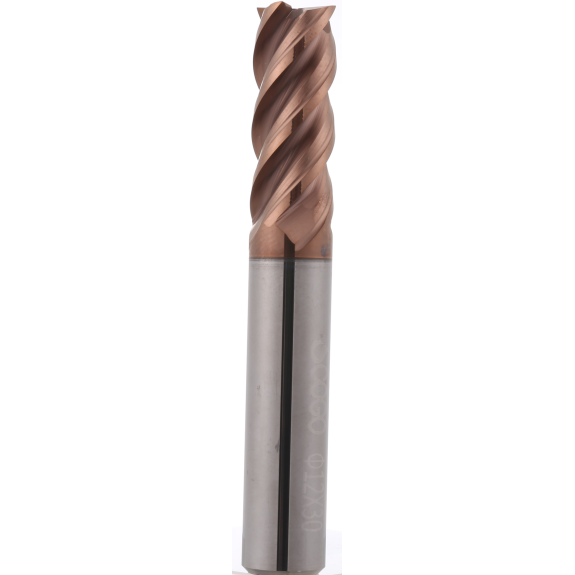 Fraise en carbure monobloc à bord tranchant 4KEM200450100 avec revêtement TISIN diamètre 20 mm-Leggi tutto