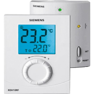 Thermostat d'ambiance grand LCD kit RF Réf RDH100RF-SET / S55770-T378-Lire la description