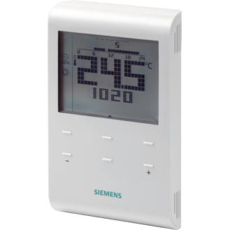 Thermostat d'ambiance progmable hebdo alimentation à pile Réf RDE100.1 / S55770-T279-Lire la description