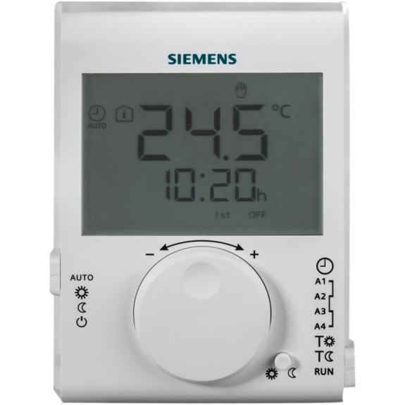 Thermostat d'ambiance grand LCD à piles journalier Réf RDJ100 / S55770-T379&nbsp-Lire la description