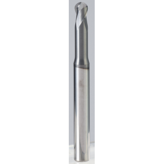 VHM Kugelfräser G-TAC beschichtet 2LRB003020S04 mit G-TAC Beschichtung 0,3mm Durchmesser-Beschreibung lesen