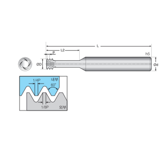 Schaftfräser kurz 4TSH159613S16M20 mit TISIN-S Beschichtung 15,9mm Durchmesser-Beschreibung lesen