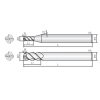 VHM Schaftfräser mit 4 Schneiden 4MSB030060S03 mit HR Beschichtung 3mm Durchmesser