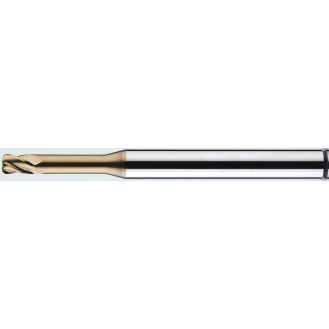 VHM Eckradiusfräser 4RCR025002100 mit TISIN Beschichtung 2,5mm Durchmesser 50mm Länge-Beschreibung lesen