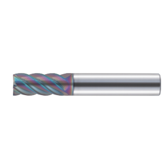 Fraise d'angle en carbure monobloc à 5 arêtes de coupe 5MCC180320S18 avec revêtement HR diamètre 18 mm-Leggi tutto