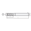 VHM Eckenfräser mit 5 Schneiden 5MCC060130S06 mit HR Beschichtung 6mm Durchmesser