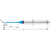 VHM Schaftfräser WIB für Kobalt-Chrom und Titanium 2WIB025150340 mit DIA Beschichtung 2,5mm Durchmesser