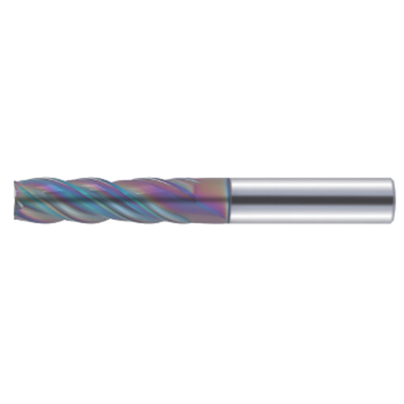 Fraise en carbure monobloc à 4 arêtes de coupe 4MSE020090S06 avec revêtement HR diamètre 2 mm-Leggi tutto