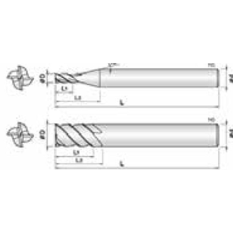 VHM Fräser für Heavy Cuts 4ESE100220S10 mit BLUE Beschichtung 22mm Durchmesser-Beschreibung lesen