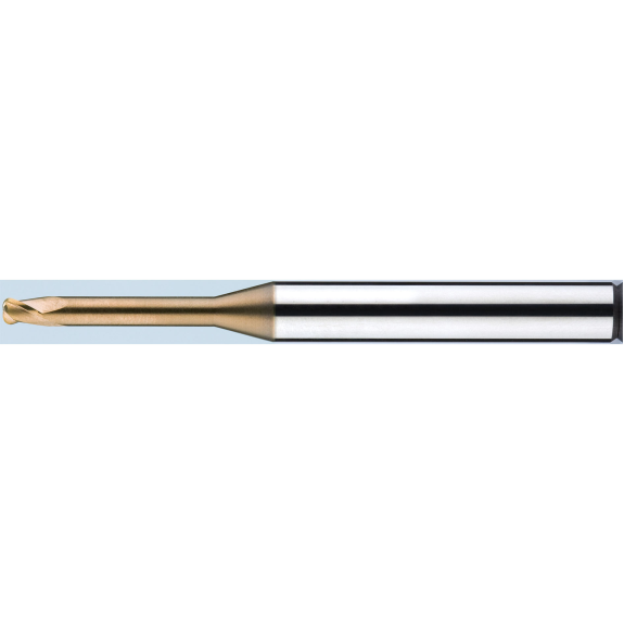 Fraise à rayon d'angle en carbure monobloc 2RCR160010110 avec revêtement TISIN diamètre 16 mm longueur 110 mm-Lire la description