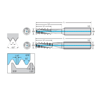 Gewindefräser vom Typ Nick 4TNM136480S14M16C mit TISIN-S Beschichtung 13,6mm Durchmesser-Beschreibung lesen