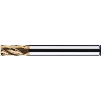 VHM Eckradiusfräser 4CNR0250005S04 mit TISIN Beschichtung 2,5mm Durchmesser 50mm Länge-Beschreibung lesen