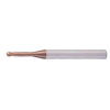 VHM Mini Radiusfräser 2KRB010160S04 mit TISIN Beschichtung 1mm Durchmesser 50mm Länge