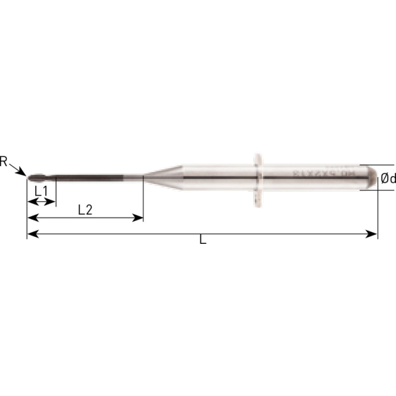 VHM Schaftfräser WID für Zirconia 2WID010170340 mit DIA Beschichtung 1mm Durchmesser-Beschreibung lesen