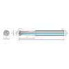 Gewindefräser für Generalanwendungen 4TMM039144S06M5 mit TISIN-S Beschichtung 3,9mm Durchmesser