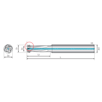 Gewindefräser für mehrere Anwendungen 4TMA118350S12M16C mit G-TAC Beschichtung 11,8mm Durchmesser-Beschreibung lesen