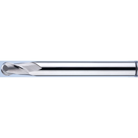 Fraise à billes en carbure monobloc 2NBE020050S03 avec revêtement diamètre 2mm longueur 50mm-Leggi tutto