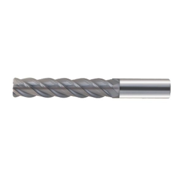 Fraise à rayon d'angle en carbure monobloc longue 4CLS080020080 avec revêtement JRCO diamètre 8 mm-Lire la description