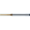 VHM Schaftfräser TRE mit Rippenkegel 4TRE009045060 mit TISIN Beschichtung 0,9mm Durchmesser