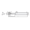VHM Eckenrundungsfräser Doppel-T 3TDR029005120 mit JCRO Beschichtung 2,9mm Durchmesser