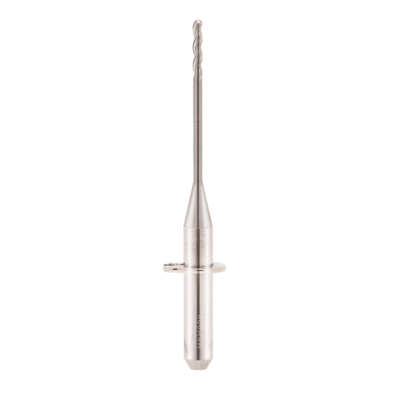 Fraise en carbure monobloc WIN pour PEEK, PMMA et WAX 2WIN010130335 avec revêtement non revêtu de 1 mm de diamètre-Lire la description