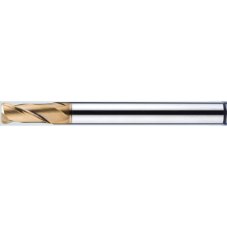 VHM Eckradiusfräser 2CNR009001S04 mit TISIN Beschichtung 0,9mm Durchmesser 45mm Länge-Beschreibung lesen