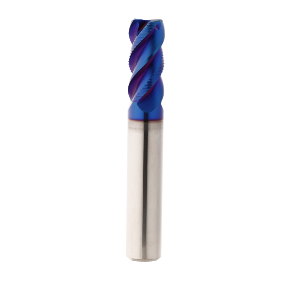Fraise d'ébauche fine en carbure monobloc pour l'ébauche et la finition 4FCE160430100 avec revêtement TISIN diamètre 16 mm-Leggi tutto