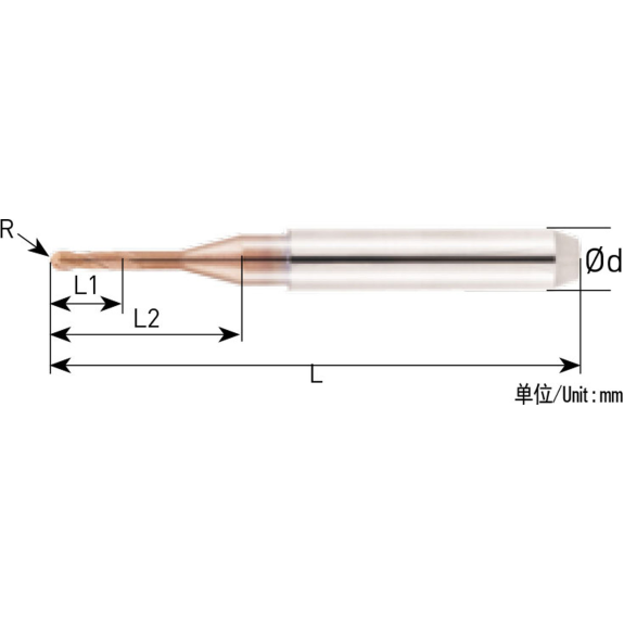 VHM Schaftfräser ART für Kobalt-Chrome und Titanium 2ART015100650 mit TISIN Beschichtung 1,5mm Durchmesser-Beschreibung lesen