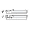 Eckschaftfräser C-Form 2CCE020001S04 mit JCRO Beschichtung 2mm Durchmesser