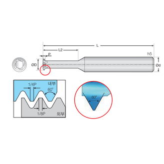 Gewindefräser für mehrere Anwendungen 4THA0115031S03 mit G-TAC Beschichtung 1,15mm Durchmesser-Beschreibung lesen
