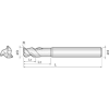 VHM Eckradiusfräser für Roughing und Finishfür Aluminium 3ARR120030S12 mit AICrN Beschichtung 12mm Durchmesser